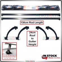 Turbo 188 Auto Car Roof Rack Carrier Top Holder Luggage Carrier (For Car With Rain Gutter) (130cm x 24cm)